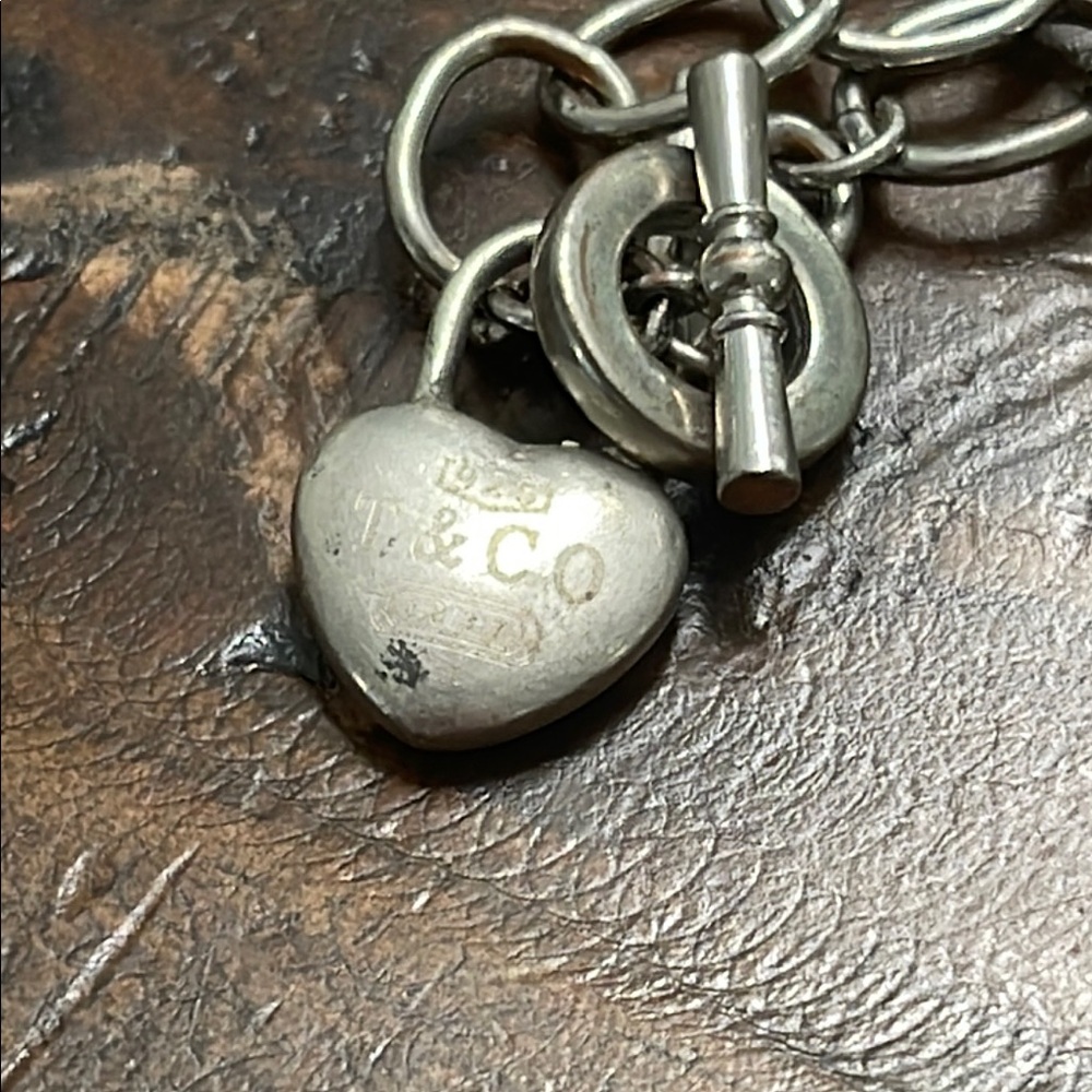 Vintage Tiffany & Co. Silver Heart Charm Bracelet